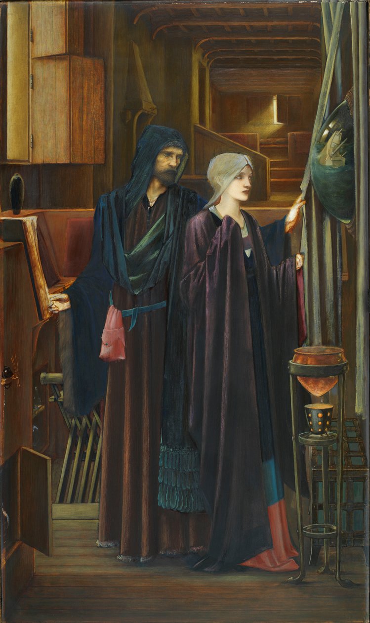 Czarodziej autorstwa Edward Burne Jones