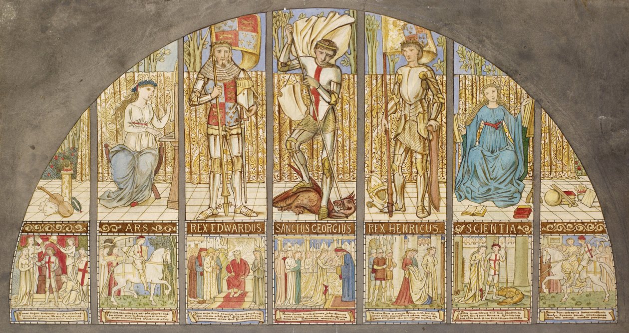 Wojny Róż autorstwa Edward Burne Jones