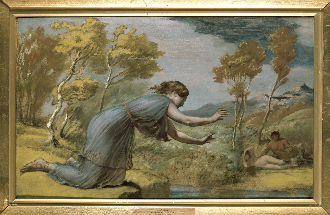 Psyche nad strumieniem autorstwa Edward Calvert