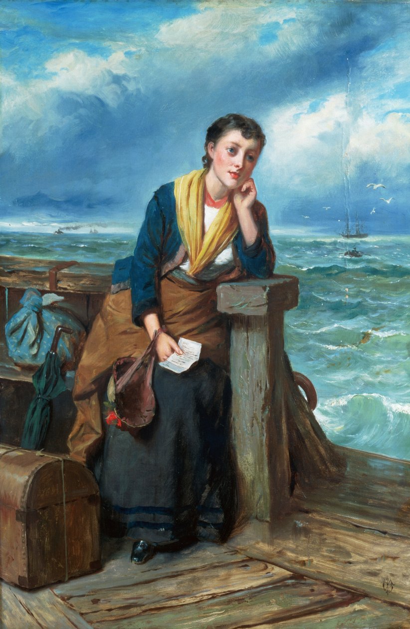 Emigrant, ok.1860 autorstwa Edward Charles Barnes