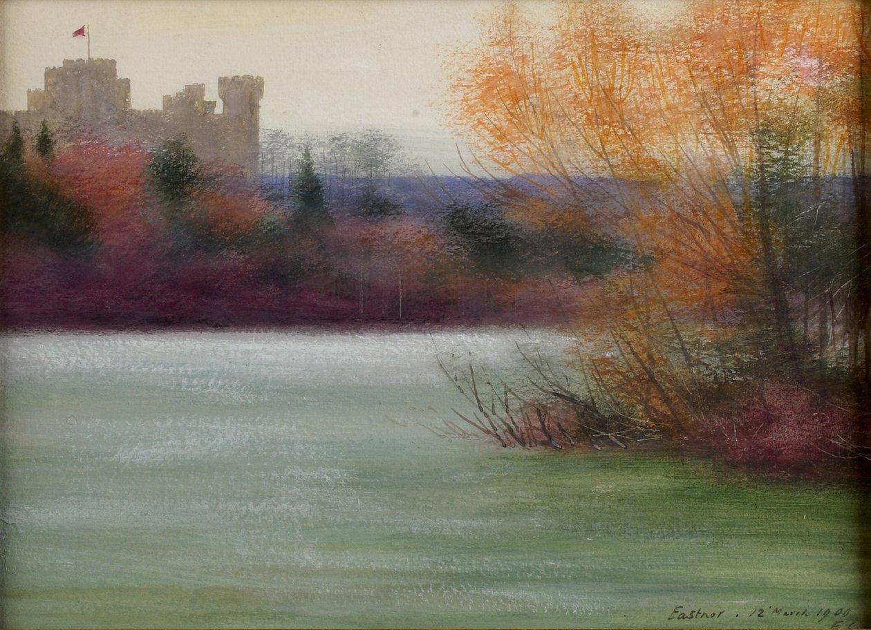 Zamek Eastnor, 1900 autorstwa Edward Clifford