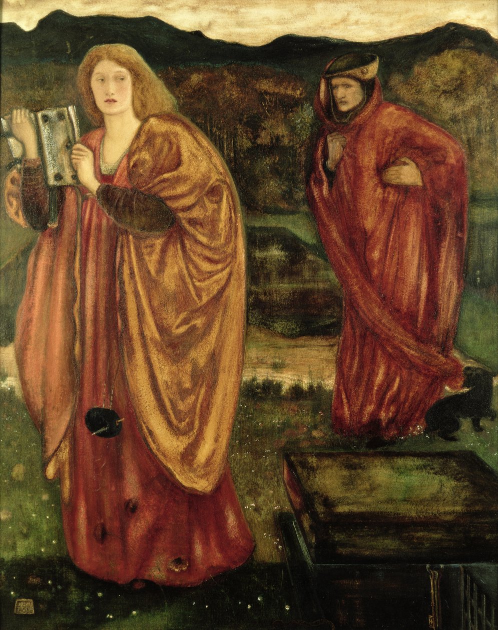 Merlin i Nimue z „Morte d