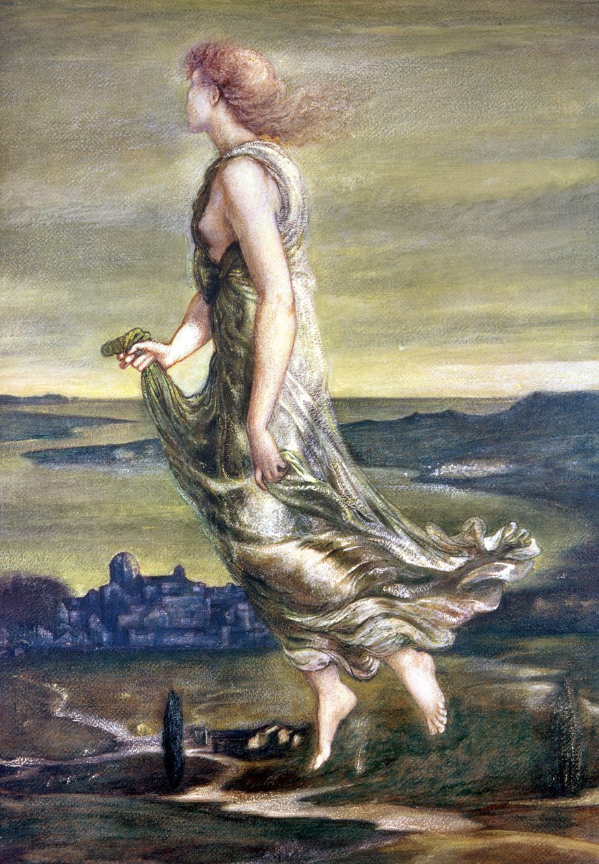 Gwiazda Wieczorna, 1870 (gwasz) autorstwa Edward Burne Jones