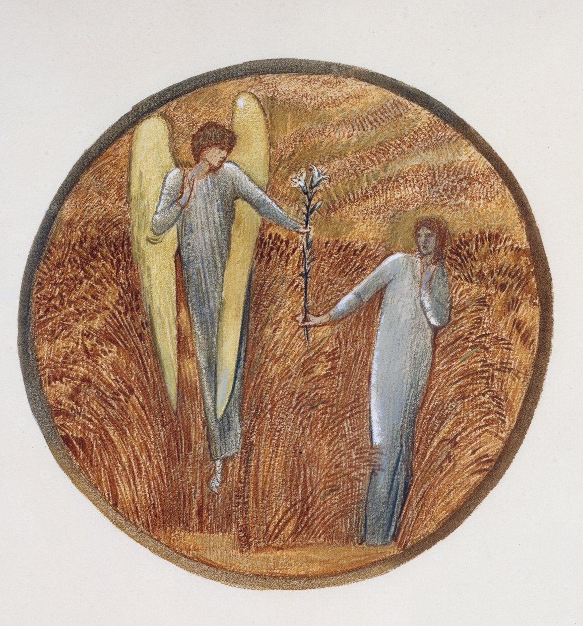 Księga Kwiatów: VI. Kwiat Boga, 1905 (litografia z gwaszem na papierze) autorstwa Edward Burne Jones