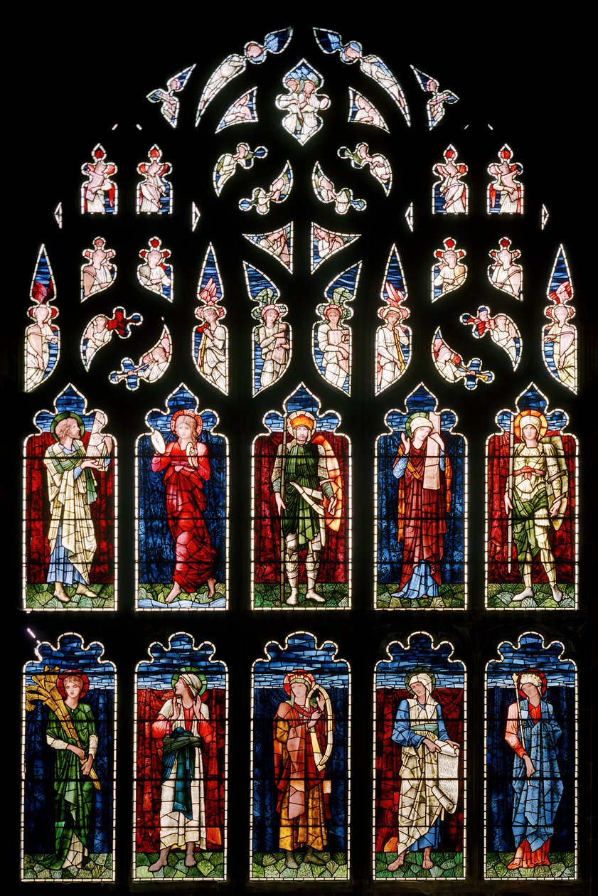 Ashton Under Lyne, Kościół Kongregacyjny Albion, Morris & Co., Edward Burne-Jones, South Transept, 1896 autorstwa Edward Burne Jones