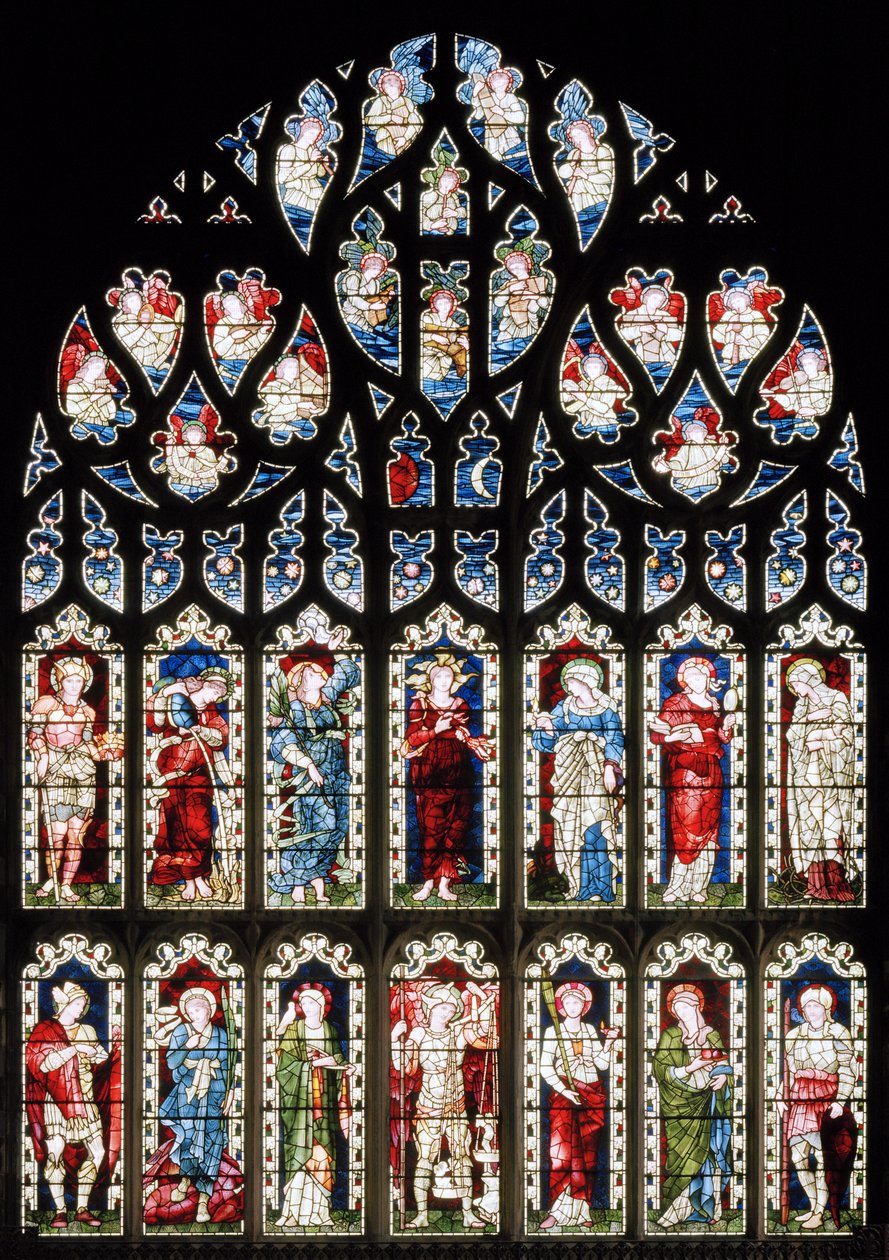 Ashton Under Lyne, Kościół Kongregacyjny Albion, Morris & Co., Edward Burne-Jones, Hope, 1893 autorstwa Edward Burne Jones