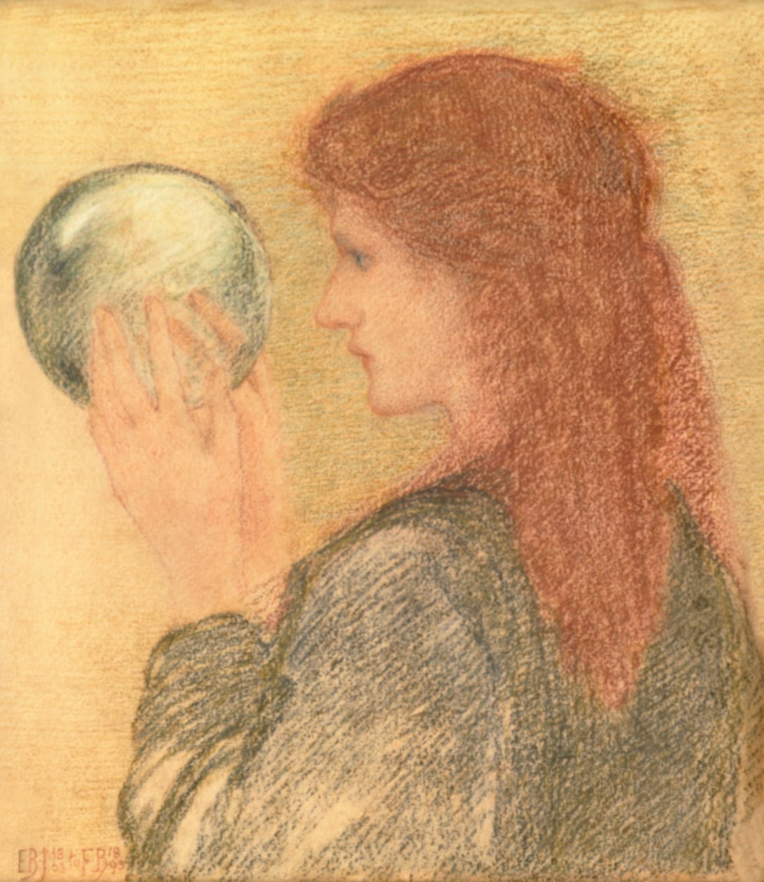 Astrologia, 1893 (pastel na papierze) autorstwa Edward Burne Jones