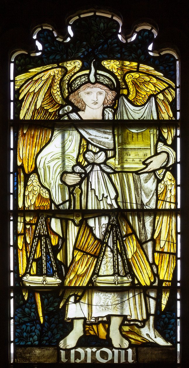 Cambridge, Jesus College Chapel, Morris & Co., Edward Burne-Jones, Ibrom, 1873 autorstwa Edward Burne Jones