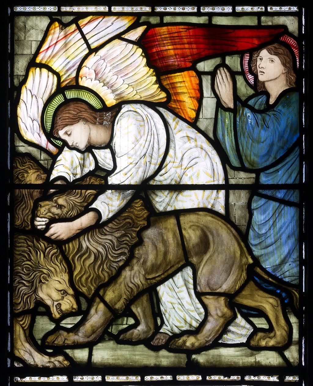 Daniel w jaskini lwów, 1879 autorstwa Edward Burne Jones