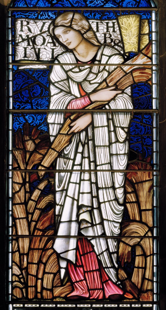 Edynburg, Katedra St Giles, Morris & Co., Edward Burne-Jones, Ruth, 1886 autorstwa Edward Burne Jones