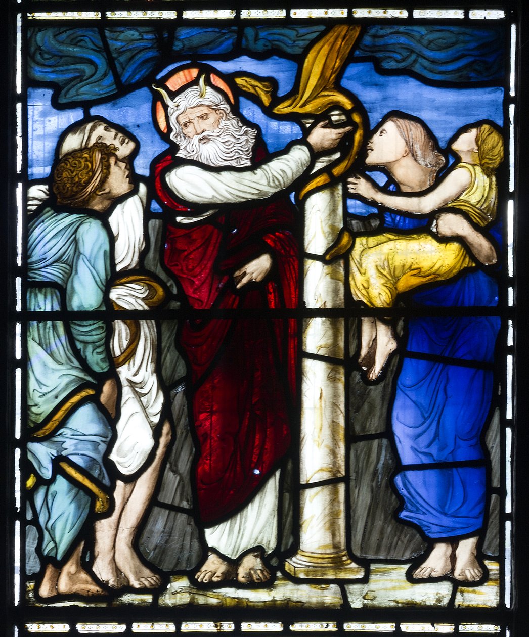 Mojżesz i Miedziany Wąż, 1879 autorstwa Edward Burne Jones