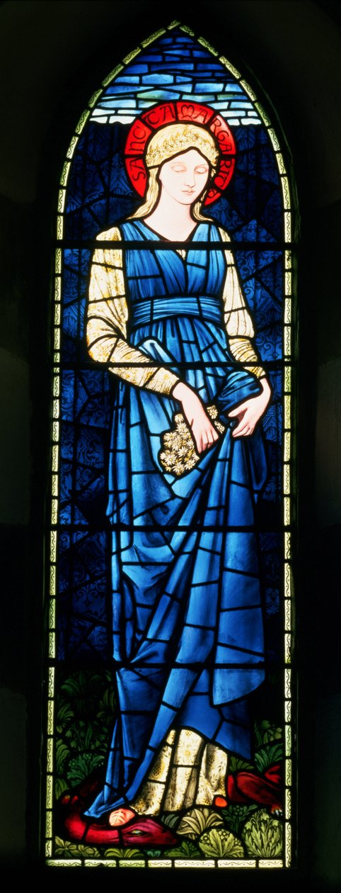 Św. Małgorzata (witraż) autorstwa Edward Burne Jones