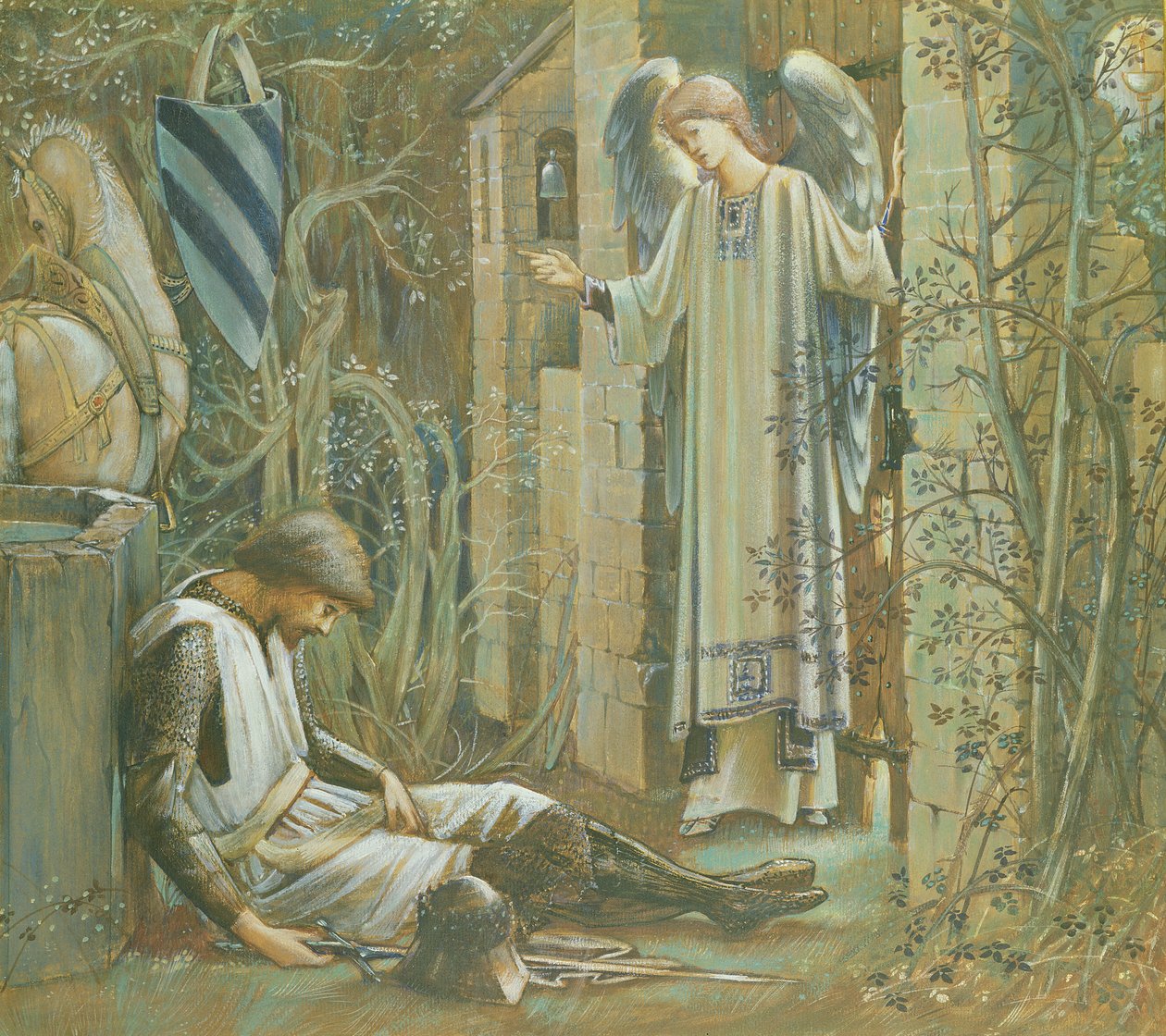 Porażka Sir Lancelota autorstwa Edward Burne Jones
