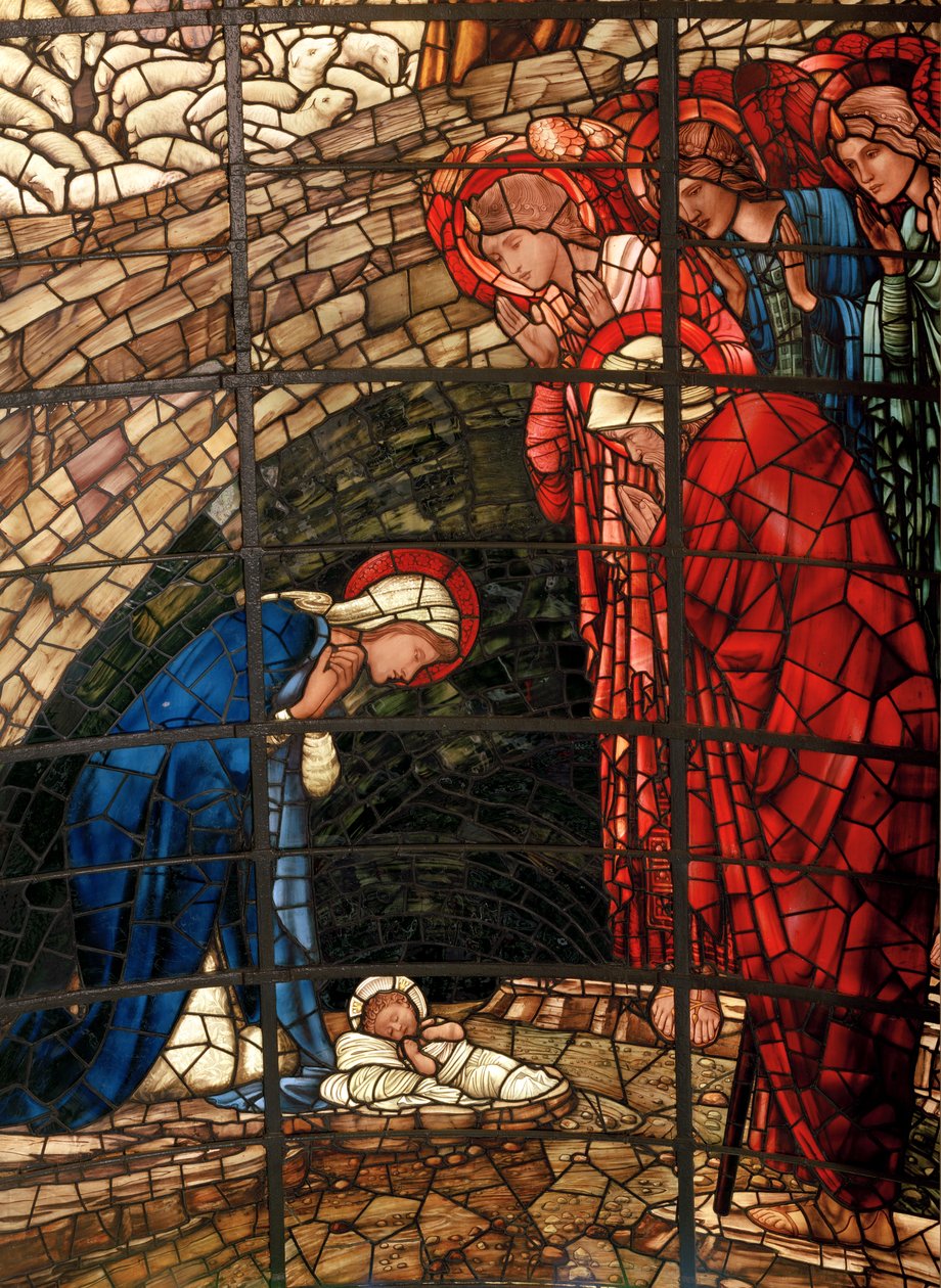 Okno Narodzenia, detal, 1888 autorstwa Edward Burne Jones