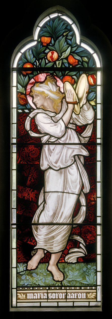 Waterford, St Michael & All Angels, Morris & Co., Edward Burne-Jones, Miriam, 1872 autorstwa Edward Burne Jones