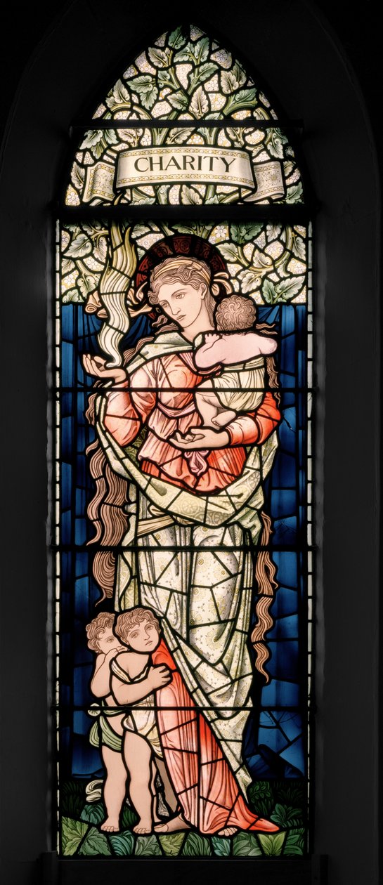Birmingham, Ward End, St Margaret, Morris & Co., Edward Burne-Jones, John Henry Dearle (1859-1932), Dobroczynność, 1902 autorstwa Edward Coley and Dearle Burne Jones