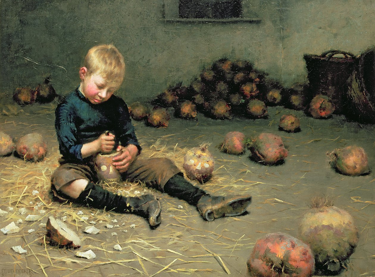 Robienie latarni autorstwa Edward Docker