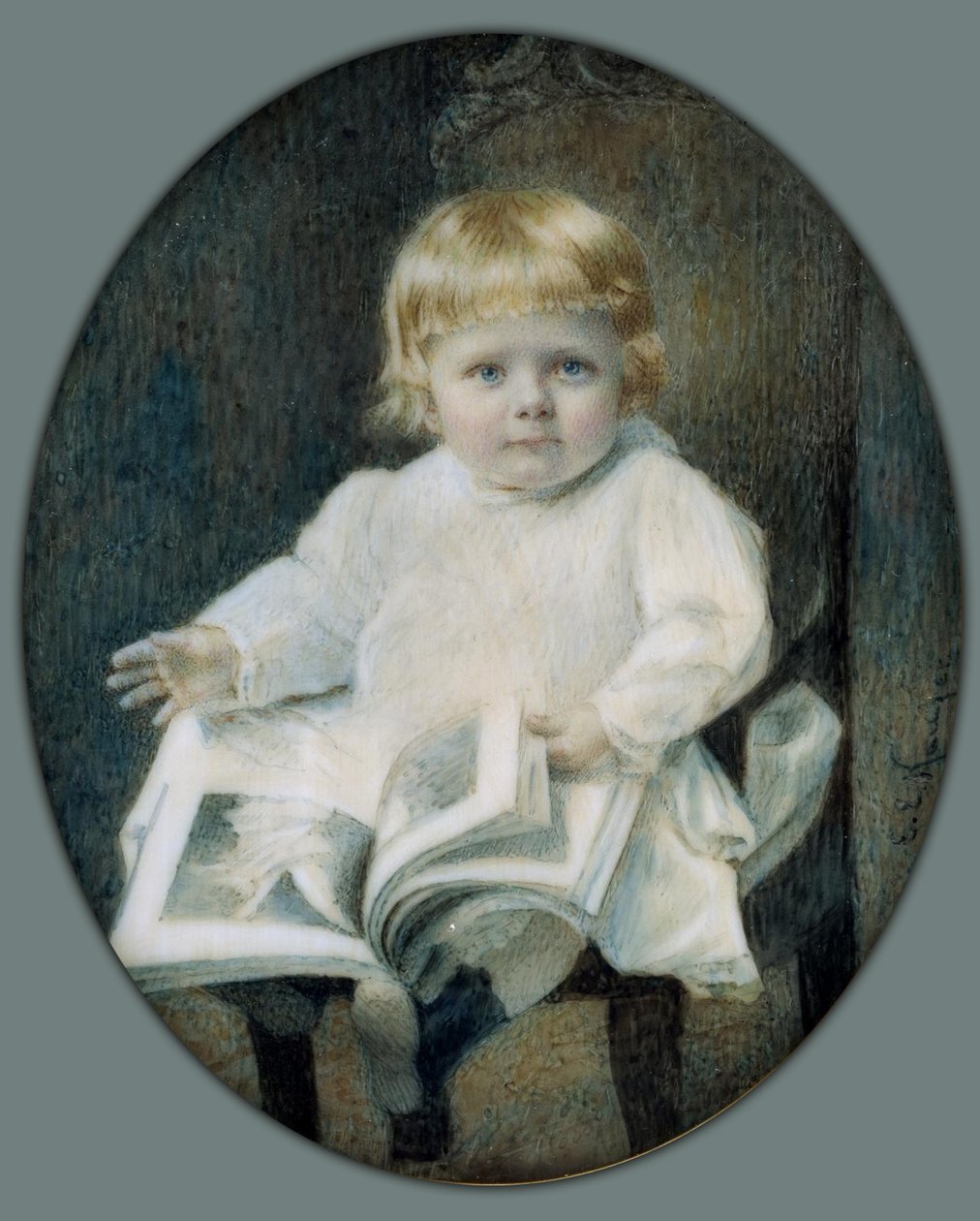 Portret chłopca autorstwa Edward Elias Kaufer