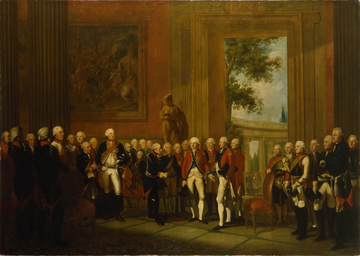 Przyjęcie dla księcia Yorku w Sanssouci, c.1785 autorstwa Edward Francis Cunningham