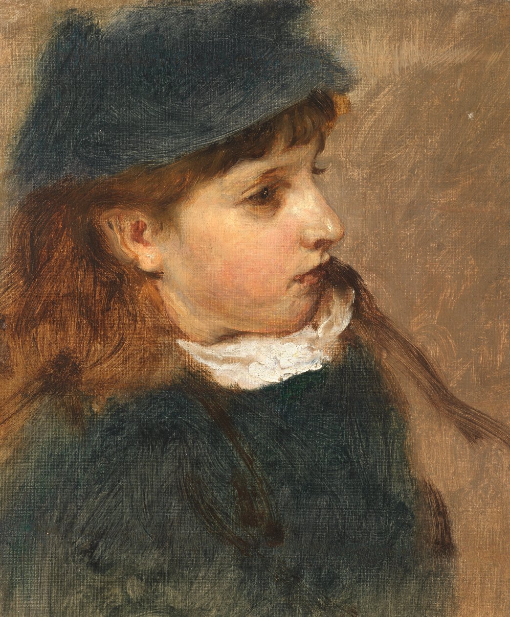 Studium młodej dziewczyny autorstwa Edward John Gregory