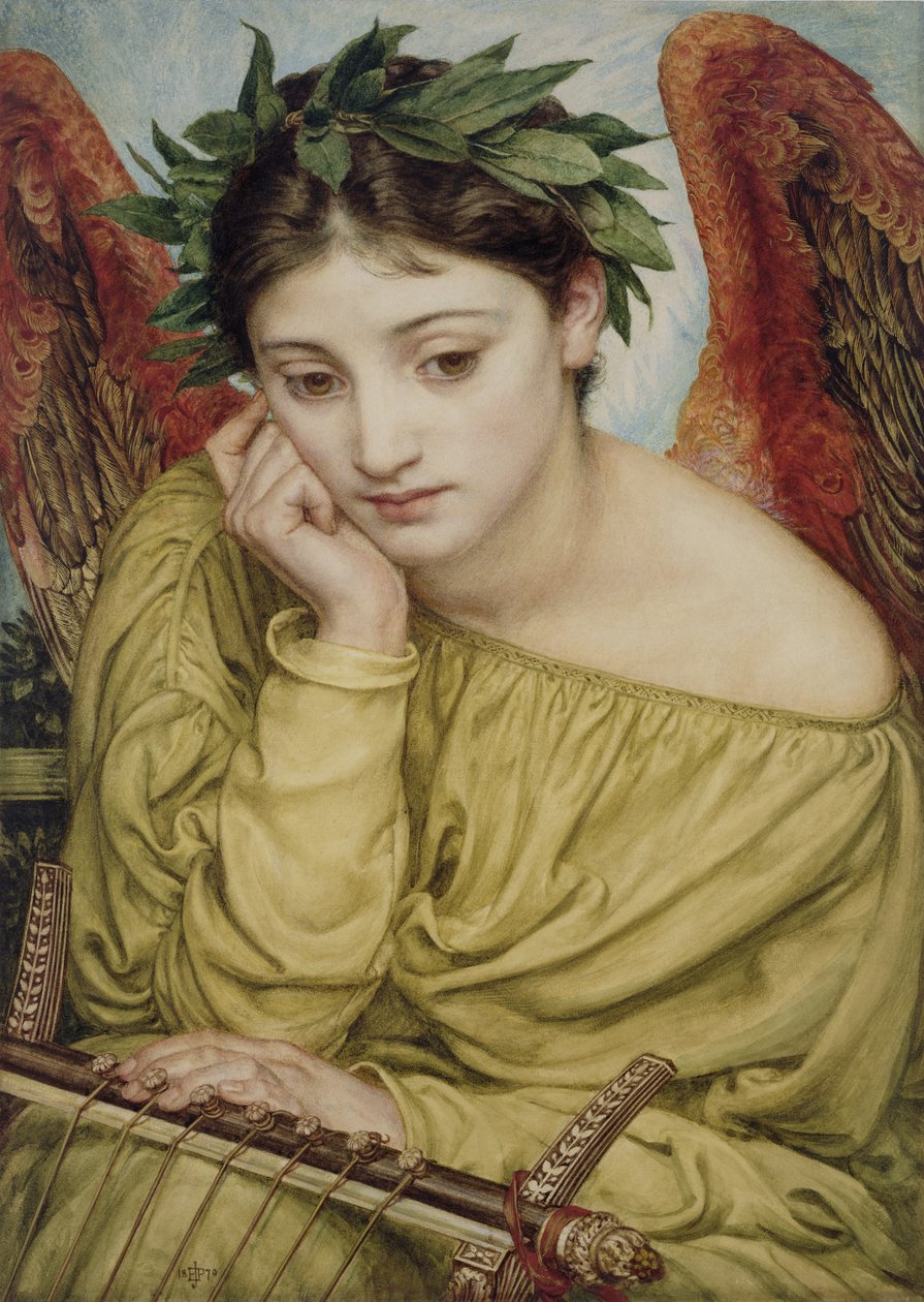 Erato, muza poezji, 1870 autorstwa Edward John Poynter