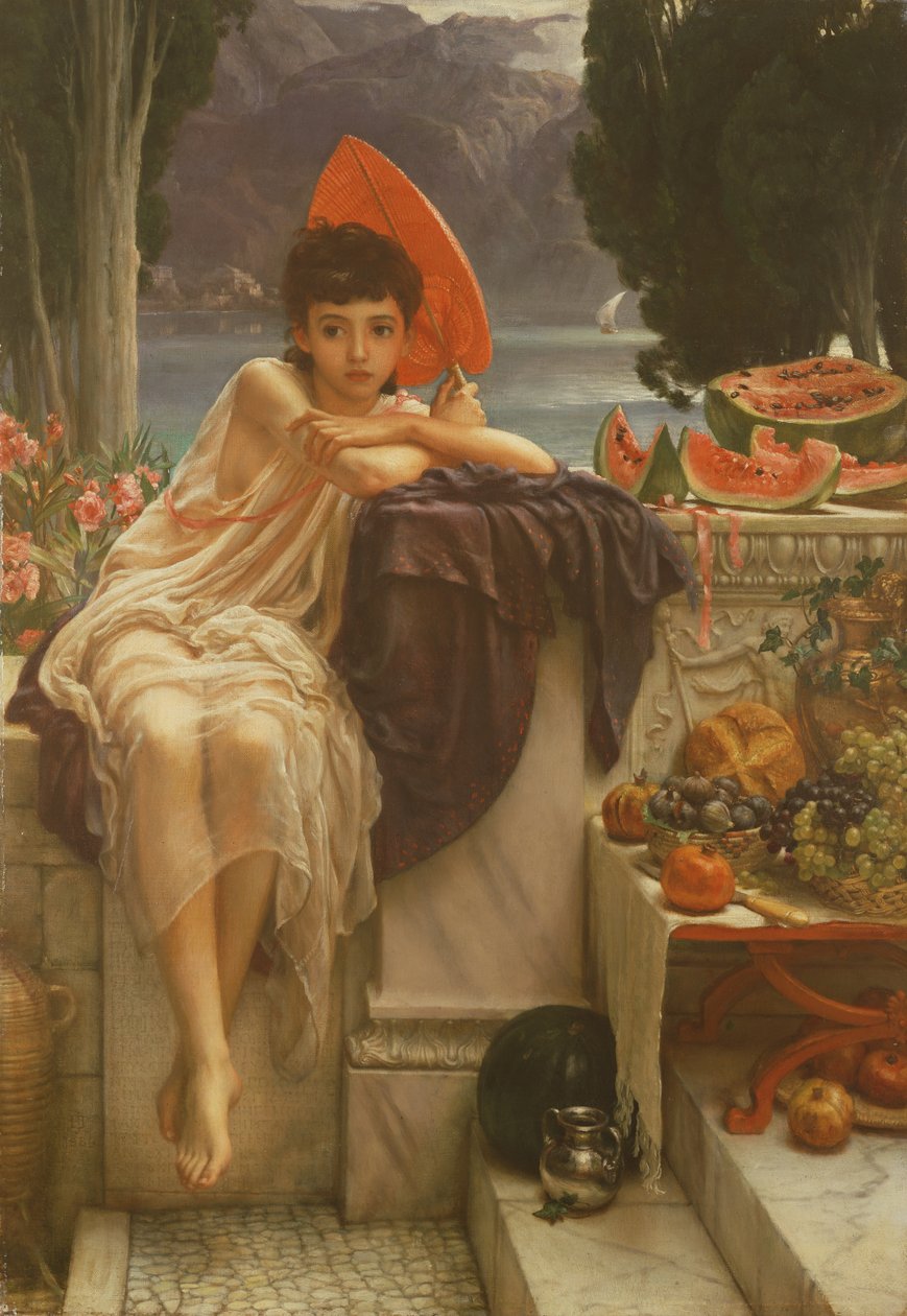 Na schodach świątyni, 1889 autorstwa Edward John Poynter
