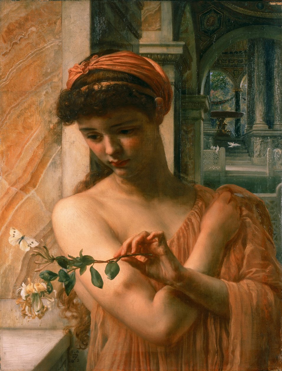 Psyche w Świątyni Miłości autorstwa Edward John Poynter