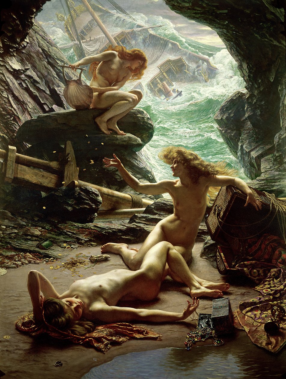 Jaskinia Nimf Burzy, 1903 autorstwa Edward John Poynter