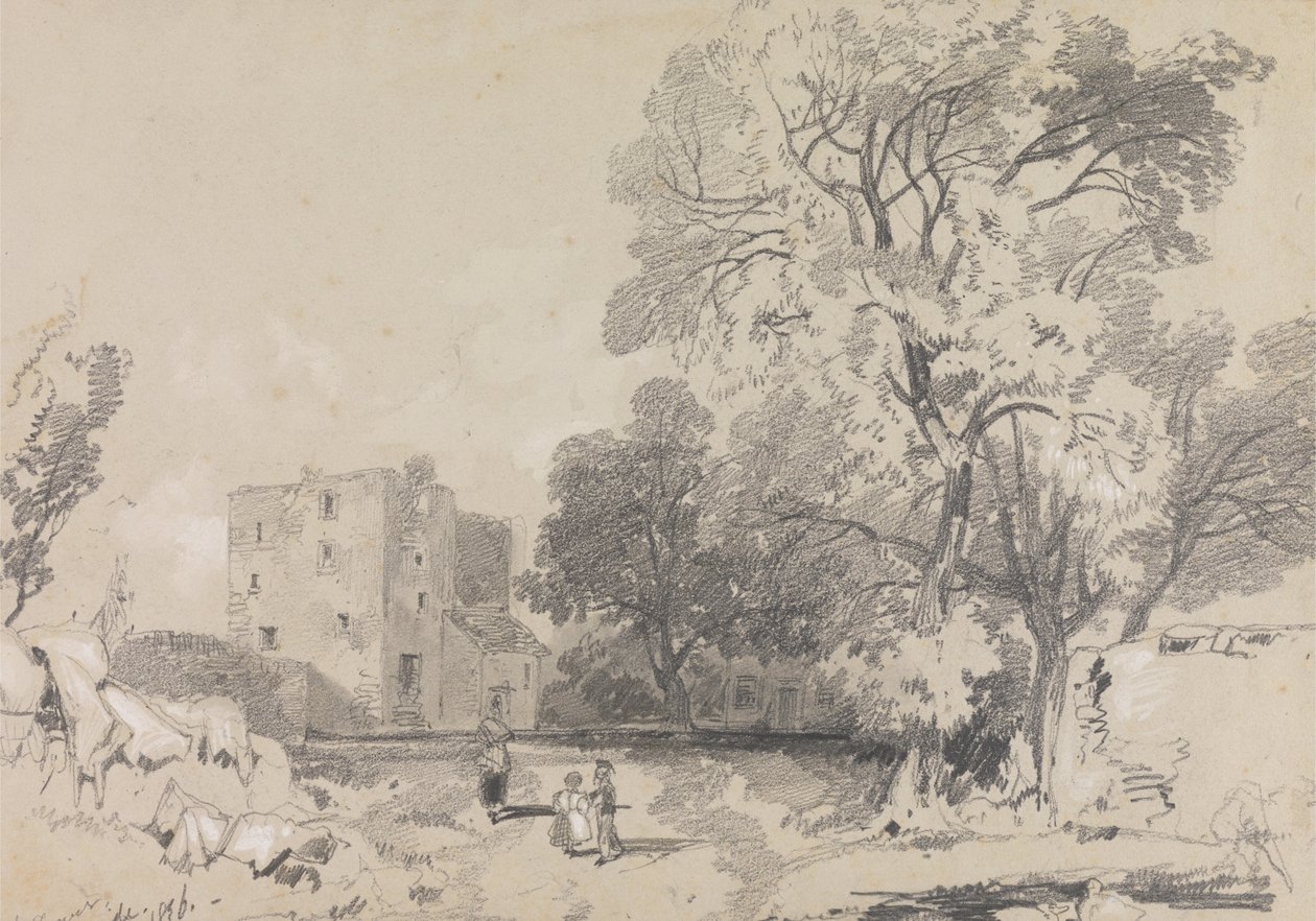 Zrujnowany dom w wieży autorstwa Edward Lear