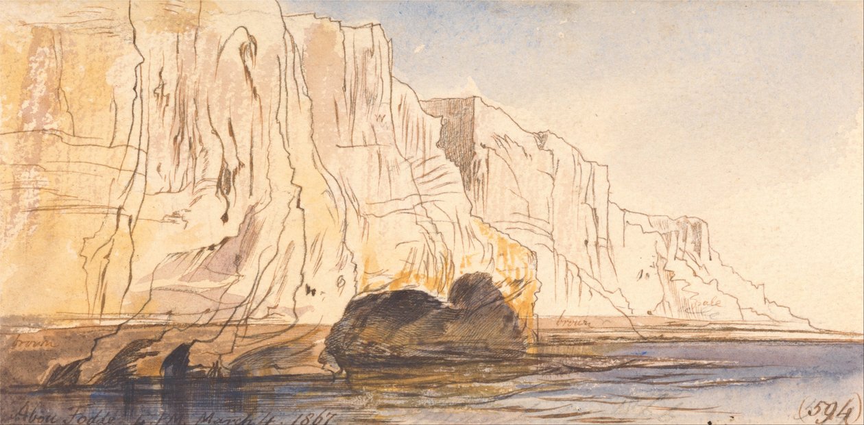 Abu Fodde, godz. 16.00, 4 marca 1867 (594) autorstwa Edward Lear