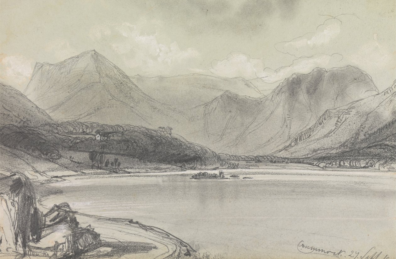 Woda z Crummock autorstwa Edward Lear