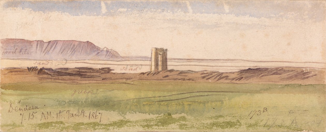 Dendera 186 autorstwa Edward Lear