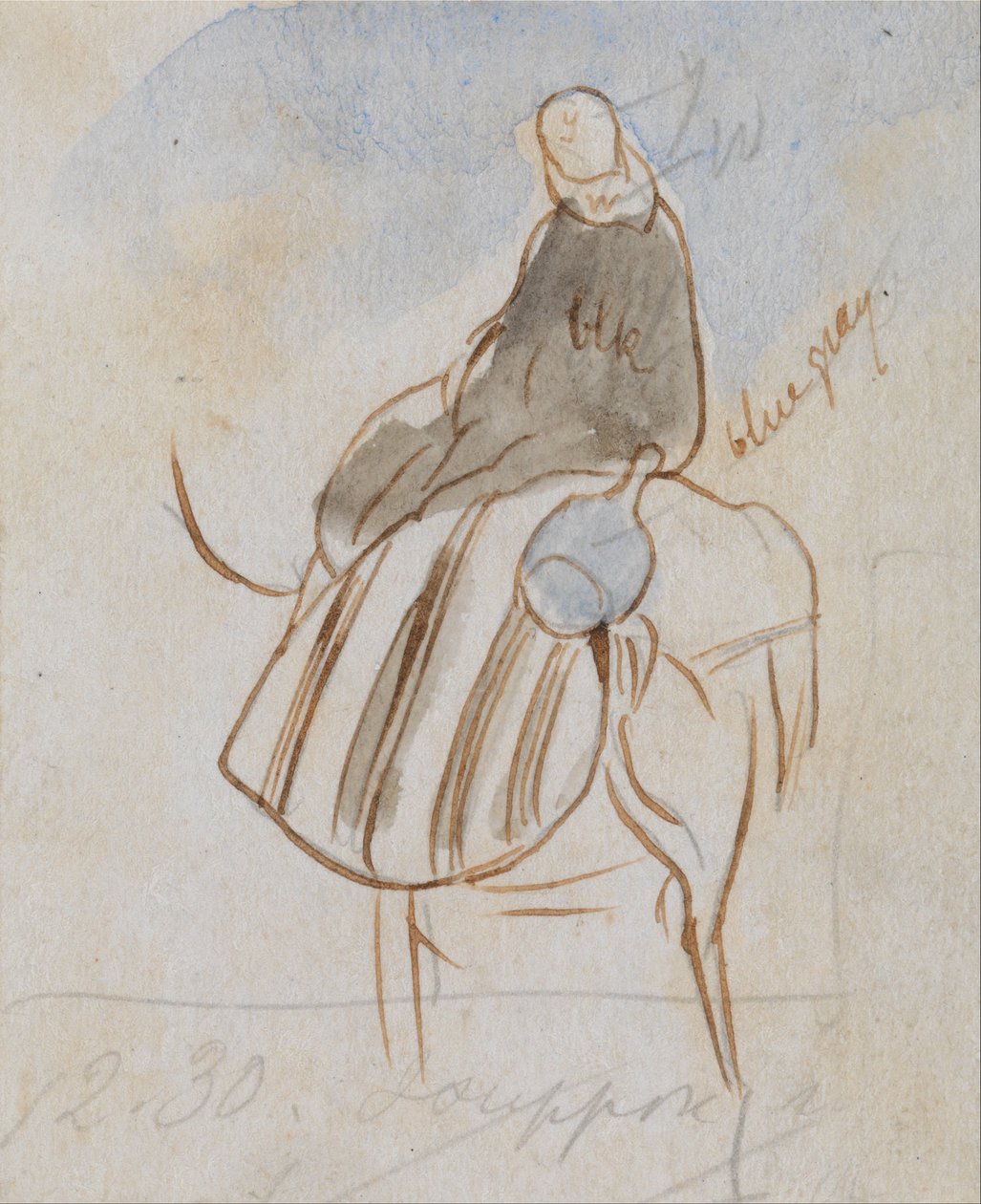 Jajowaty mężczyzna na wielbłądzie autorstwa Edward Lear