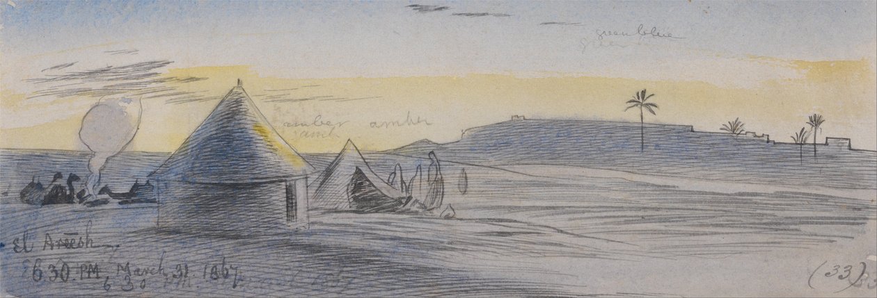 L. Rish, godz. 14-30, 31 marca 19 (2) autorstwa Edward Lear