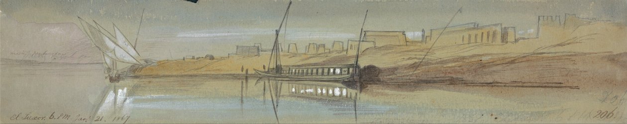 Luksor autorstwa Edward Lear