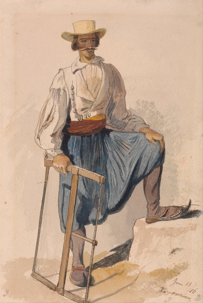 Drwal grecki, 13 czerwca 56 autorstwa Edward Lear