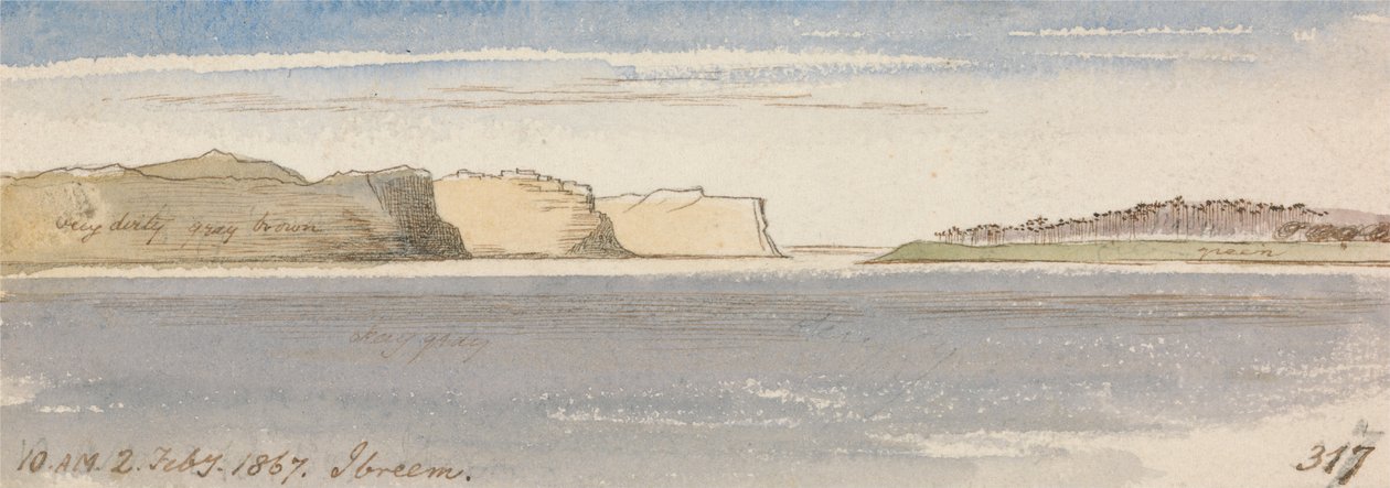 Ibreem, 10:00, 2 lutego 1867 (317) autorstwa Edward Lear