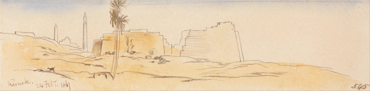 Karnak, 24 lutego 1867 (545) autorstwa Edward Lear