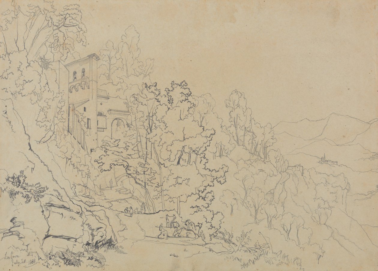 La Cava, 20 lipca 1838 autorstwa Edward Lear