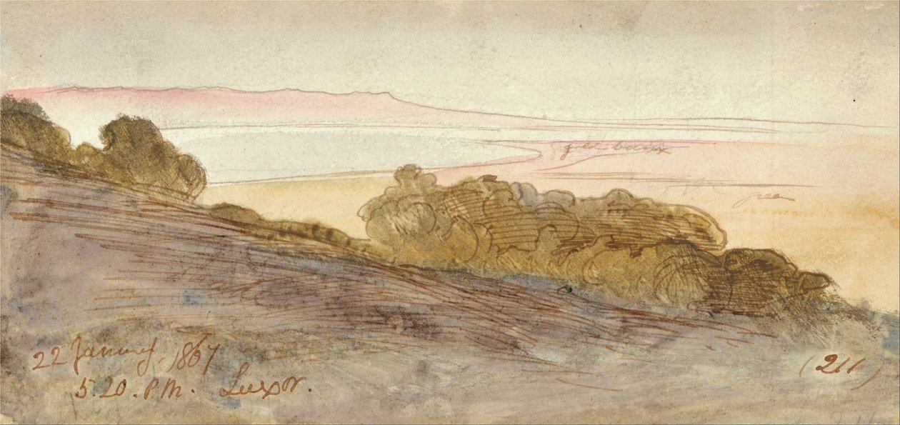 Luksor autorstwa Edward Lear