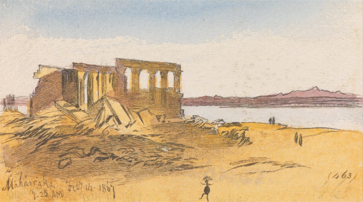 Maharraka, 7-25 rano, 14 lutego 1867 (463) autorstwa Edward Lear
