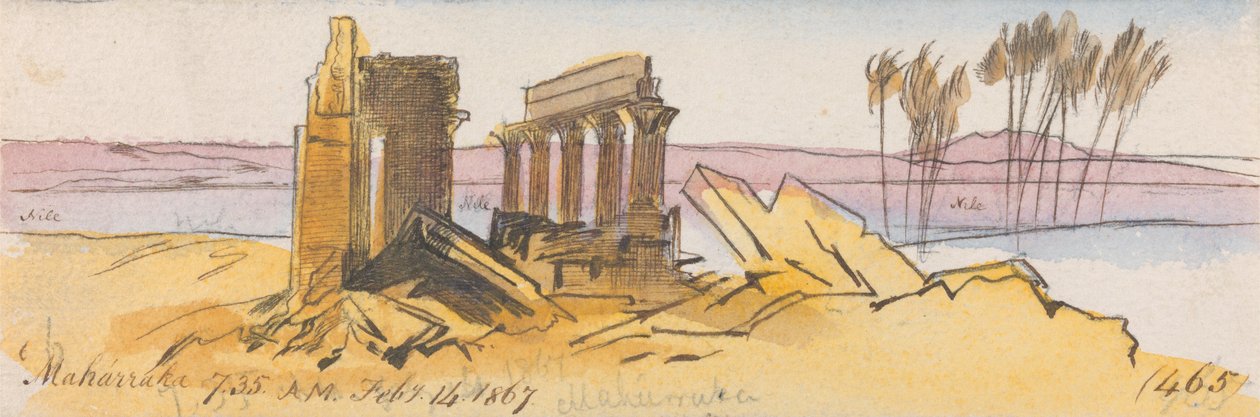 Maharraka, godz. 7-35, 14 lutego 1867 r. (465) autorstwa Edward Lear