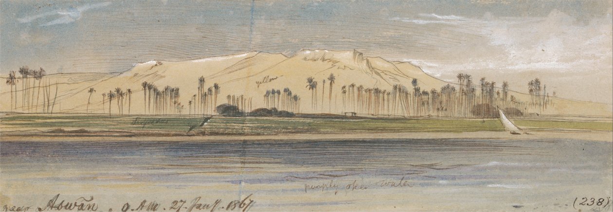 W pobliżu Asuanu autorstwa Edward Lear