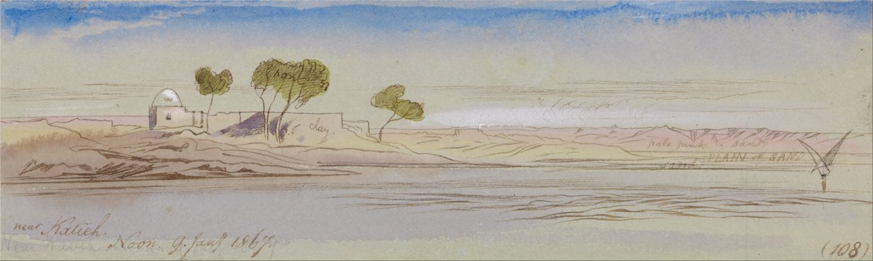 W pobliżu Katieh autorstwa Edward Lear