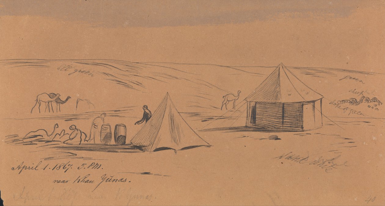W pobliżu Chan Yunas autorstwa Edward Lear