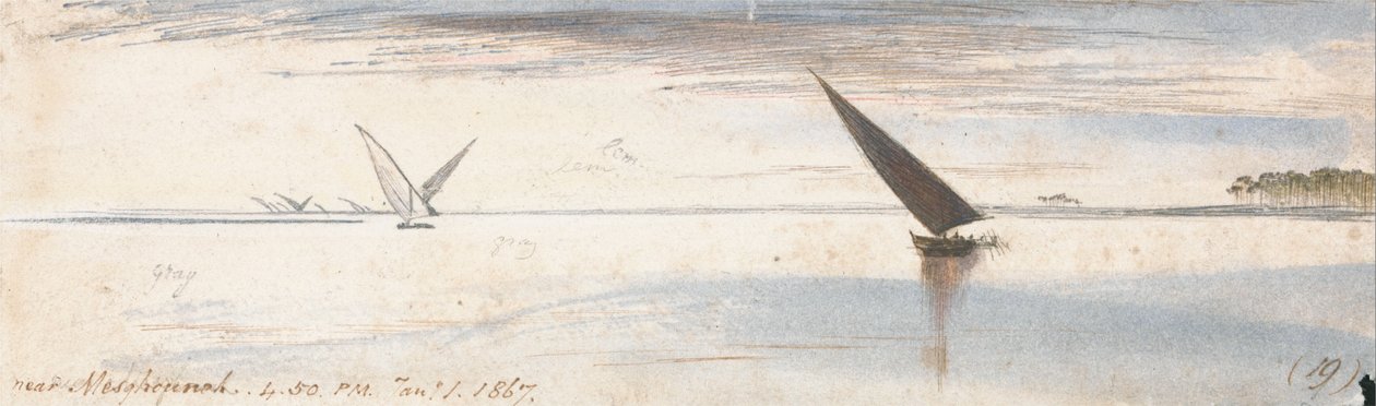 W pobliżu Mesghouneh autorstwa Edward Lear