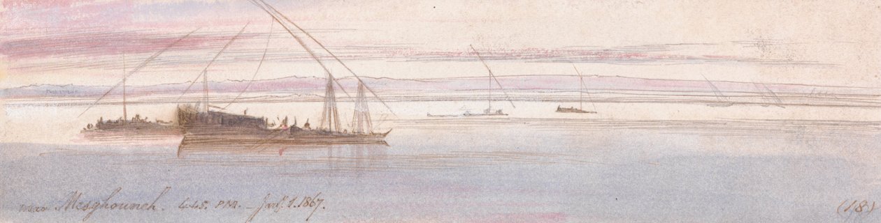 W pobliżu Mesghouneh autorstwa Edward Lear
