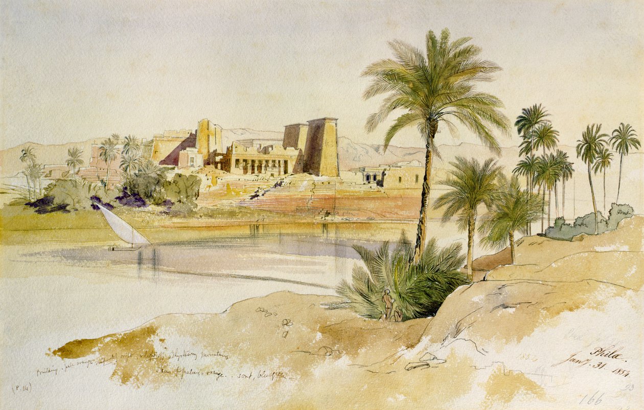 Philae autorstwa Edward Lear