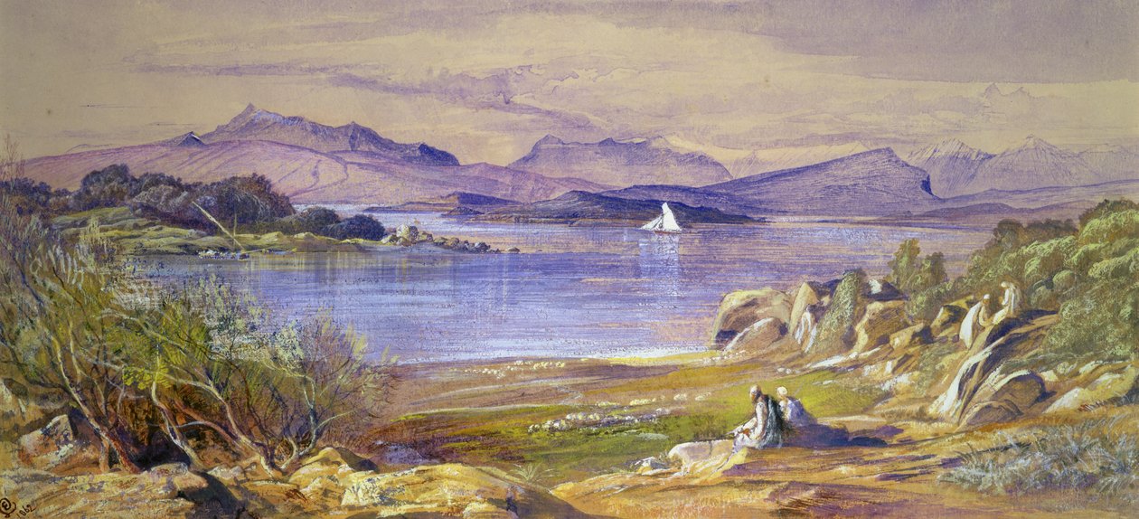 Porto Tre Scoglie, Albania, 1862 autorstwa Edward Lear
