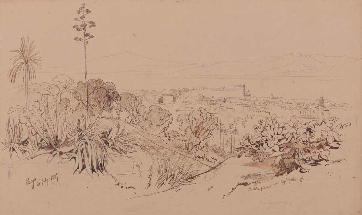 Reggio, 26 lipca 1847 autorstwa Edward Lear